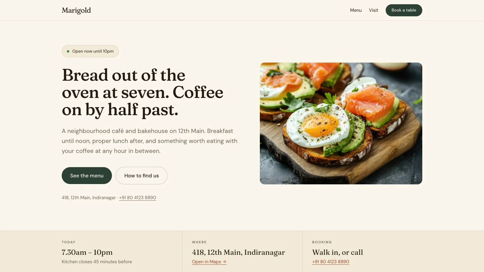 The Marigold website